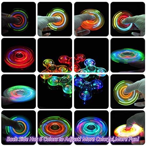 Miniatura 3 de figrol Tri mano Spinner Fidget juguete material ABS 608si3N4LED transparente para 13minutos Spinning