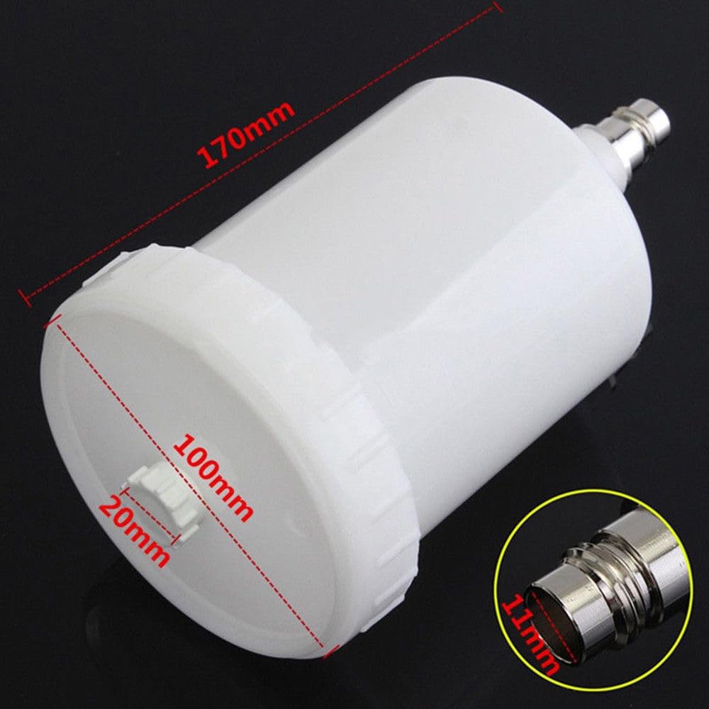 600 ml 18 cm x 10 cm plástico Hvlp Pintura para pulverizador Conector Jet pulverizador