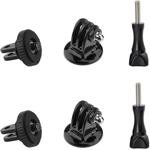 Soporte adaptador de trípode con adaptador de cámara de tornillo de 1/4 pulgadas compatible con cámaras de acción GoPro Hero 10 9 8 7 6 5 4 3 3+ 2 1