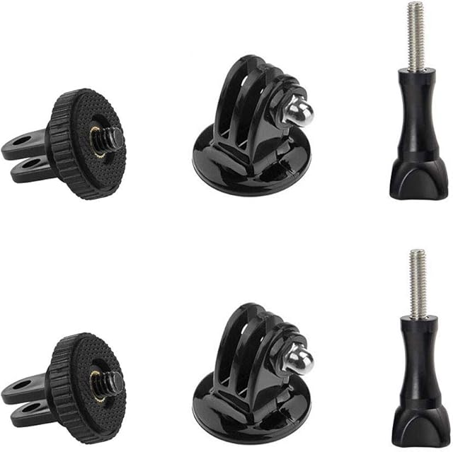 Alsukeay Tripod Adapter Mount with 1/4" Screw Camera Adapter Compatible with GoPro Hero 8 7 6 5 4 3 3+ 2 1 Session Black Silver SJ4000 SJ5000 Xiaomi Action Cameras