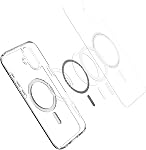 Spigen Case for iPhone 16 Case, Ultra Hybrid [MagFit] Compatible with MagSafe - Crystal Clear