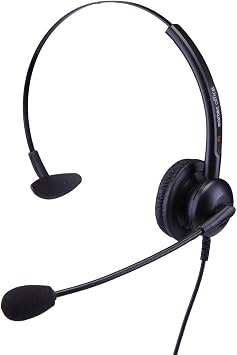 Single Ear Headset for Ericsson-LG Ipecs LIP-9071 IP Phone HD Sound Light Weight FREE USB lead - USB3 EAR308
