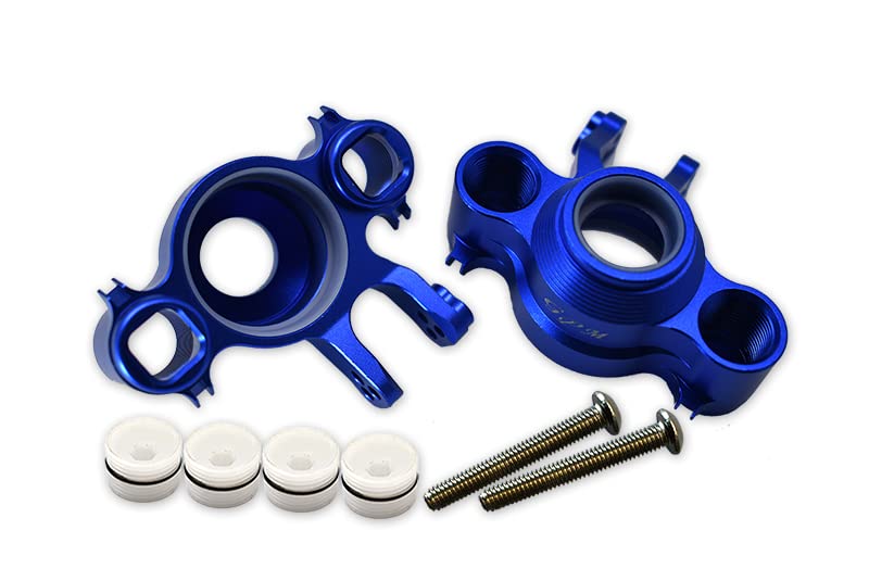 GPM Upgrades Aluminum Front/Rear Knuckle Arms 1/10 E-Revo VXL Brushless (86086-4) RC Cars (blue)