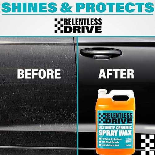 Car Wax Kit (Gallon) - Wet or Waterless Ceramic Wax - Car Spray Provides The Perfect Ceramic Coating