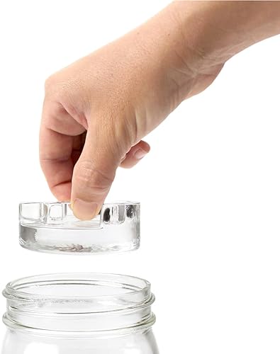 Miniatura 7 de Kit de fermentación de tarros Mason | Kit de decapado de fermentación de frasco de boca ancha | Incluye 4 tapas de fermentación, 4 pesos de vidrio