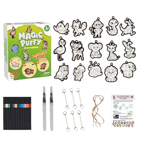 Coffret de peinture texturée en mousse contre les dessins plats sans vie