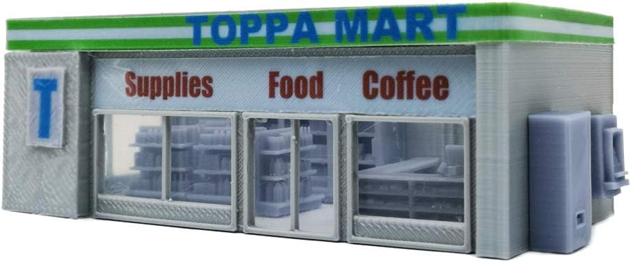 Outland Models Scenery for Model Cars Convenience Store & Accessories 1:64 S Scale