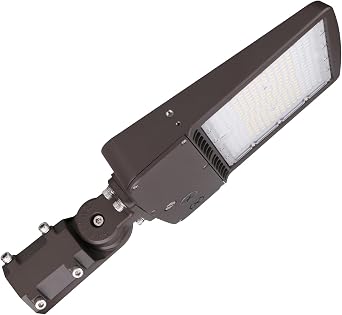 OSTEK 150W LED Parking Lot Light, 5700K 21000LM Outdoor LED Shoebox Light with Slip Fitter Mount, [Eqv. 500W HPS] IP65 Waterproof 20KV Surge Protection, AC100-277V