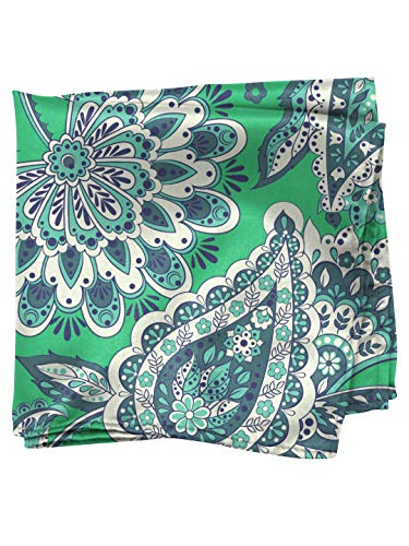 Image of BLACKSMITH Paisley and Floral Printed Italian Pocket Square for Men and Boys, for traditional Indian Wear like Bandhgala and Modi Jacket