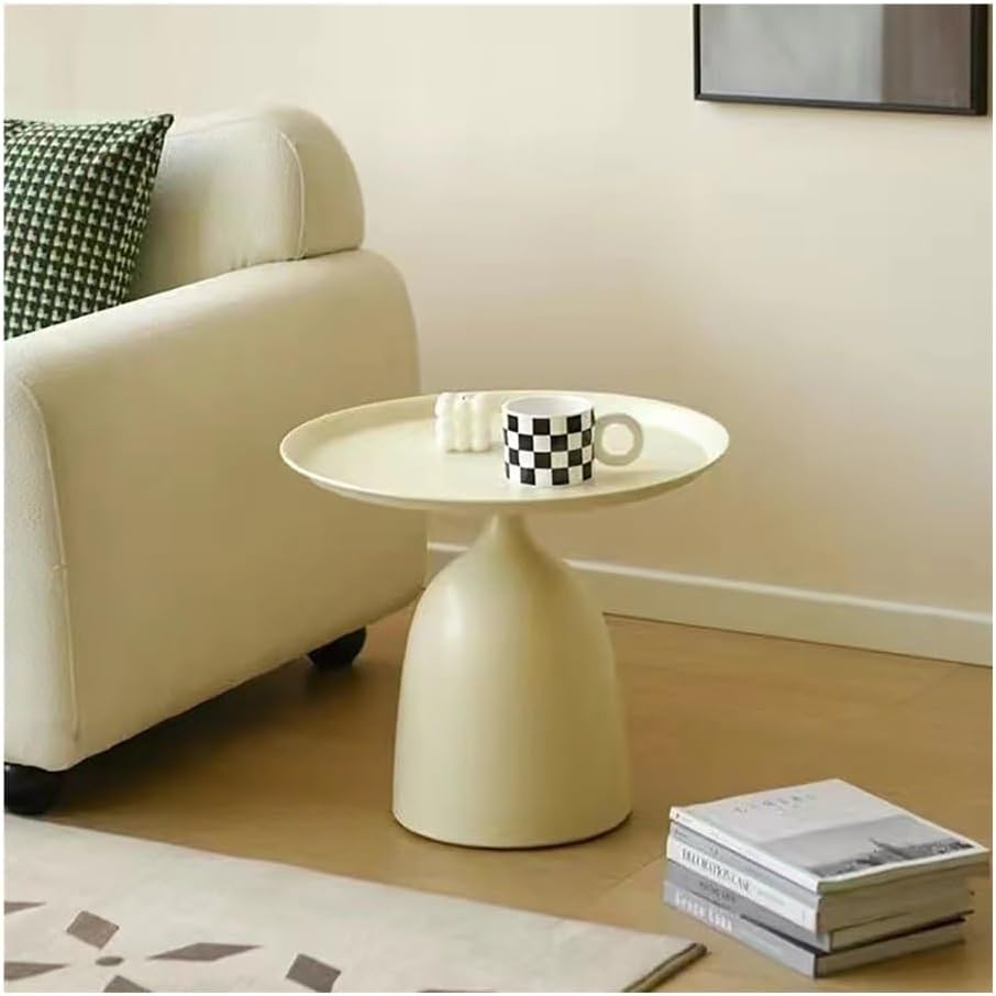 引き出し式パンツラック ラウンドエンドソファサイドテーブルコーヒーテーブル小さなアクセントナイトスタンドモダンなベッドサイドホームデ