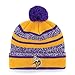 NFL Minnesota Vikings Huset OTS Cuff Knit Cap with Pom, Purple, One Size