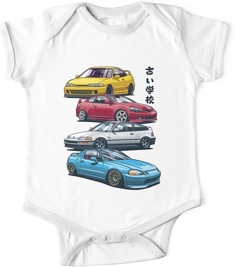 Jdm Mix Civic Crx Integra Baby Onesie Outfit Bodysuits One-Piece