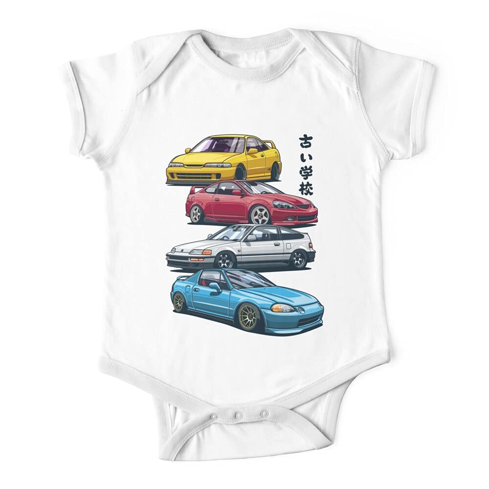 Jdm Mix Civic Crx Integra Baby Onesie Outfit Bodysuits One-Piece