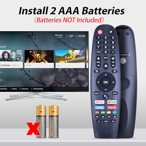 Télécommande EC40V2FA compatible TV Android Blaupunkt et Arrow en panne