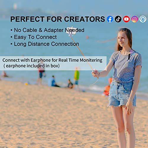 Colorlizard Lavalier Mikrofon Wireless Bluetooth- Clip-on Streaming Mic für iPhone Android iPad, Ansteckmikrofon für… - Image 5