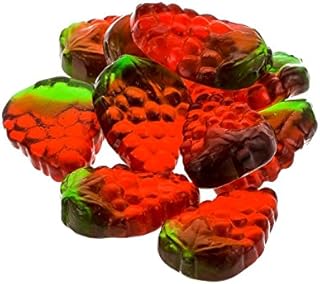 Kervan Strawberry Shaped and Flavored Gummies, 5 Pound Bag