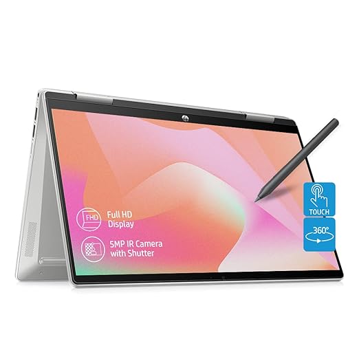 HP Pavilion x360,12th Gen Intel Core i5-1235U 8GB RAM/512GB SSD 14-inch(35.6 cm) Micro-Edge FHD Multitouch-Enabled Laptop/Intel Iris Xe Graphics/Backlit KB/Pen/Alexa/B&O/Win 11/MSO/1.41 Kg,14-ek0084TU at Rs. 70990
