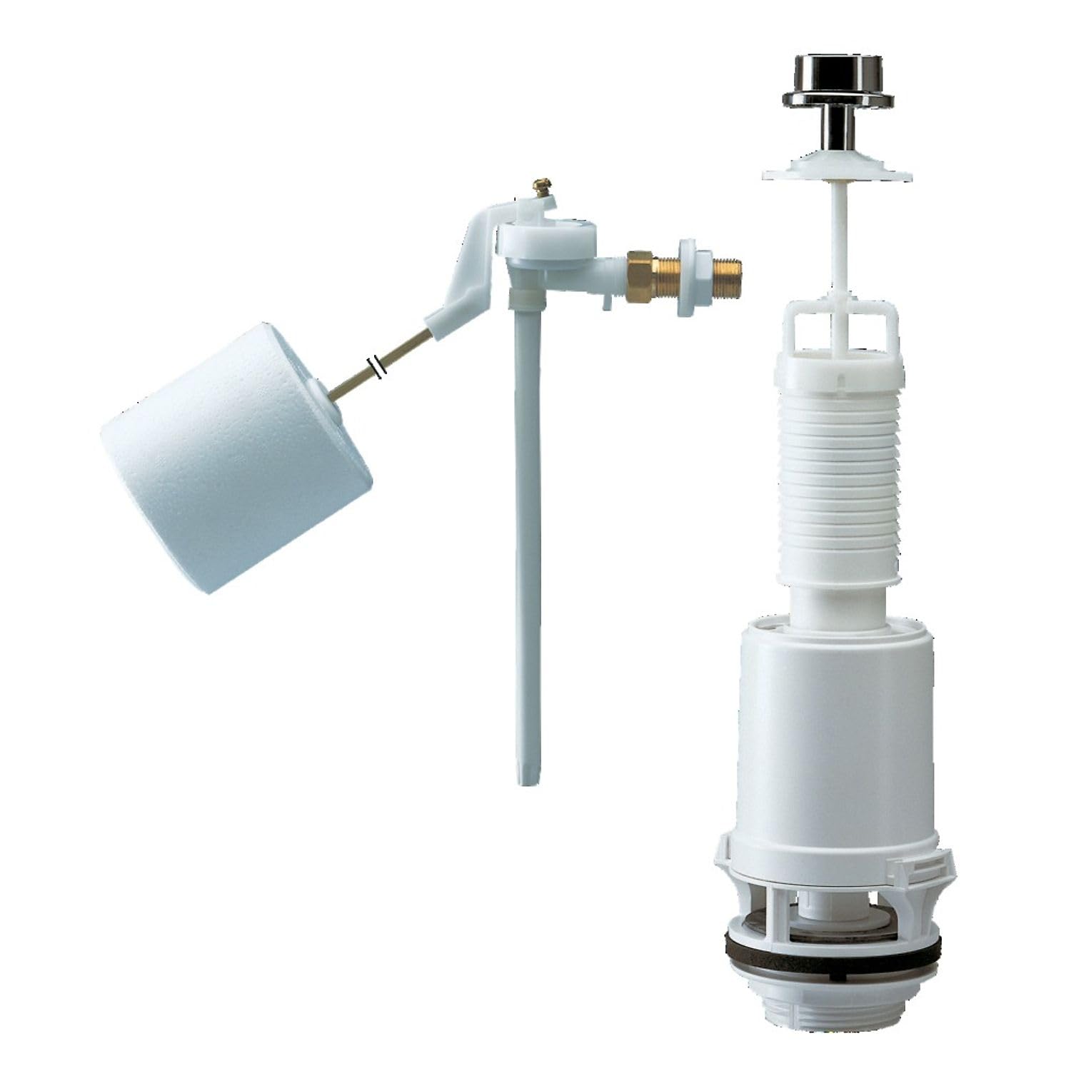 mécanisme complet - a tirette bouton chromé - avec robinet classic 42/15el - siamp 38105007