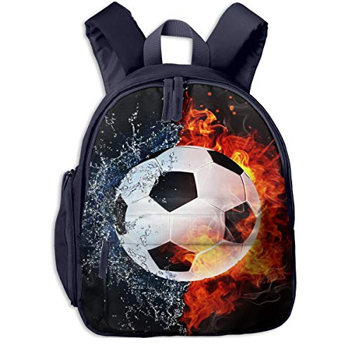Bolsa La Escuela Mochila con Fútbol Balón De Fuego Agua Impermeable Mochilas para Niños