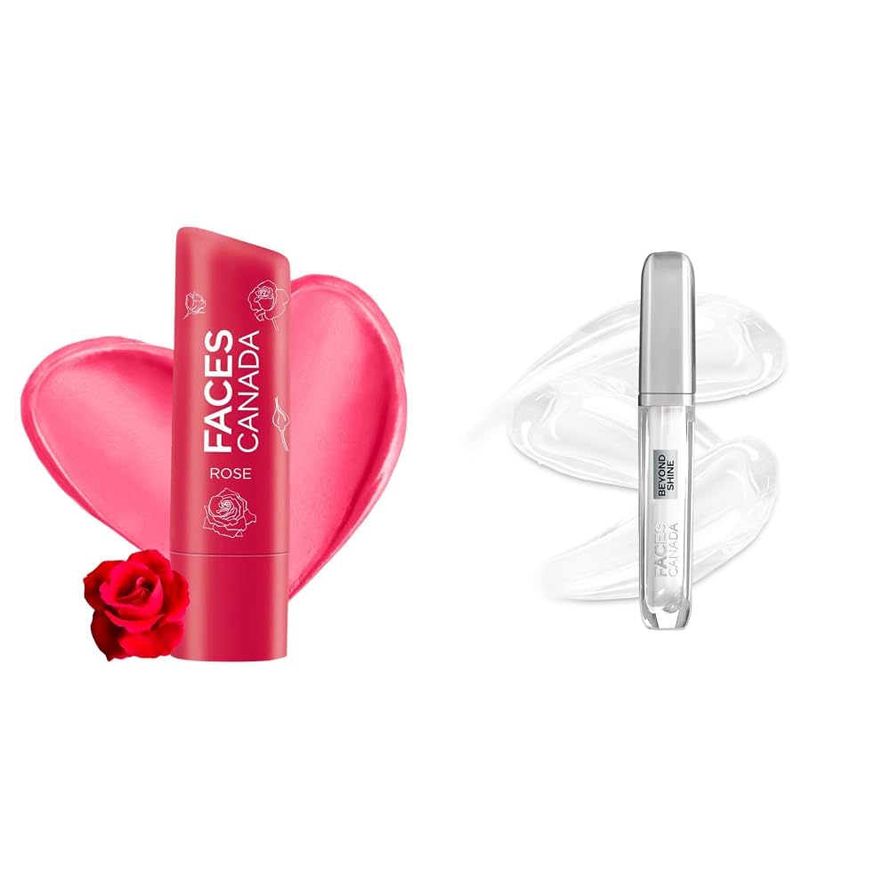 FACESCANADA Color Lip Balm - Rose Petal 03, 4.5g & Beyond Shine Lip Gloss - The OG 07, 3.8ml-picture-19