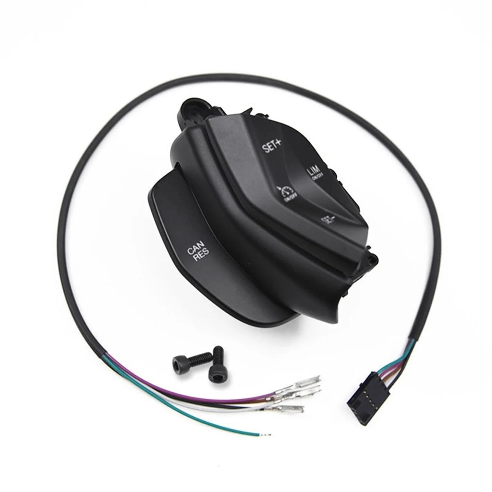 Interruptor de Control de Crucero en el Volante del Coche con botón LIM, Compatible con Ford Focus Kuga 2012-2015. Volante Interruptor