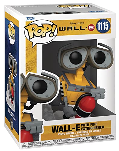 Pop Disney Pixar: Wall-E - Wall-E With Fire Extinguisher Funko Vinyl Figure (Bundled With Compatible Box Protector Case), Multicolored, 3.75 Inches #TOP2