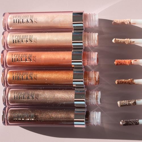 Helan I Colori Di Helan - Ombretto Occhi Liquido Illuminante Multiuso Ideale Come Blush Liquido, Terra Make Up Viso E Bronzer, Makeup No Transfer Lunga Durata, Ombretti Occhi Trucchi Donna Glow, 2,5Ml - 9