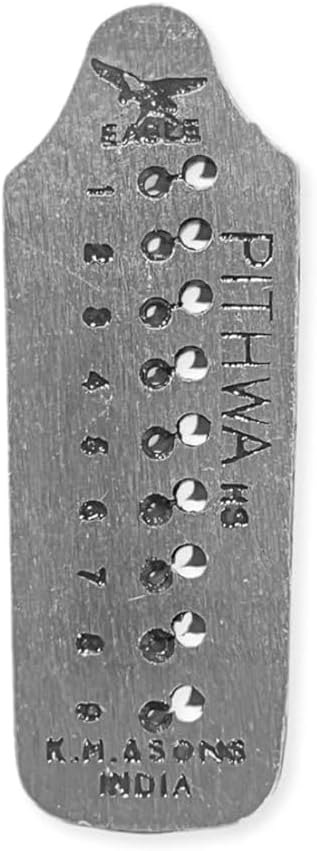 Micro Tap and Die Thread Maker Screw Plate For Gold Jewelry (9 Holes (1.0-1.9 mm))