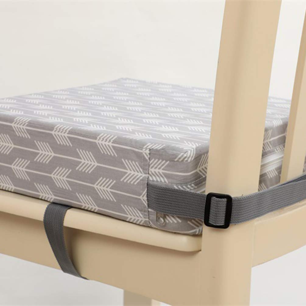 NUOBESTY Silla Cojín Creciente Bebé Niño Pequeño Niños Bebé Trona Cojín Elevador Silla Almohadillas de Asiento Estera Gris
