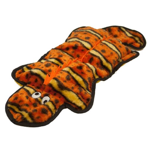 Kyjen Company Invincibles 4 Squeak Gecko Orange & Yellow - 17 Inch