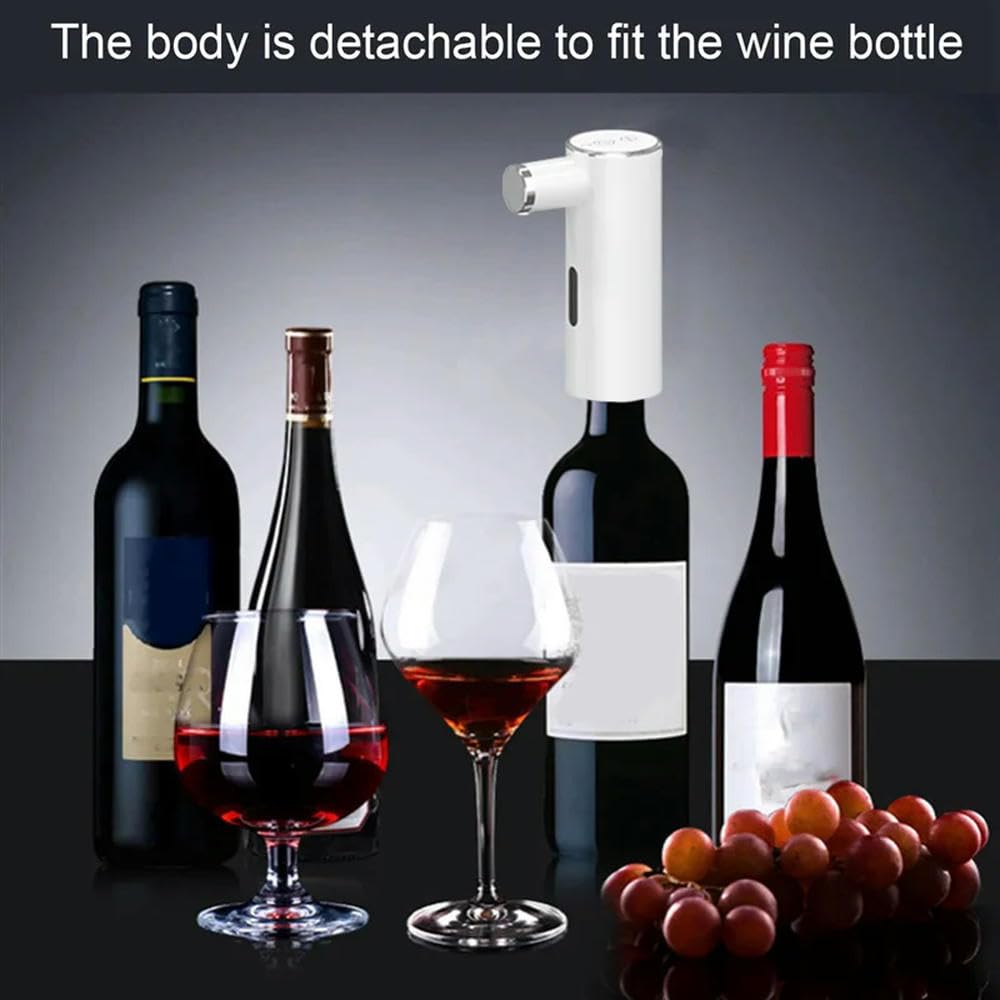ZBDZSW - Aireador eléctrico de vino, decantador, aireador rápido, carga USB, color blanco, 1 unidad