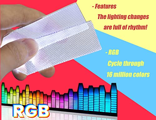 Image of [ RGB & Dynamic Pattern ] led Light Decorations Flexible Helmet Lights Cosplay DIY kit RGB Superhero for Men Gifts - Dynamic Color RGB