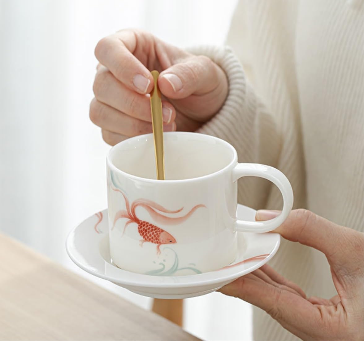 Tassen Tassen Becher Keramik Kaffeetasse Haushaltsmilch Tasse Frühstück Haferflocken Tasse Exquisite Trinkbecher Tasse Kaffeetassen (Color : C, Size : 300ml)