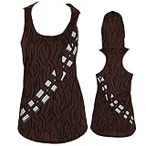 Star Wars I Am Character Costume Hooded Juniors Tank Top (Medium, Chewbacca)