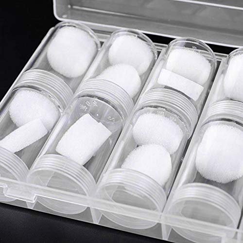 Tongina Caixa de armazenamento de plástico transparente com 27 mm para colecionadores de moedas, sup