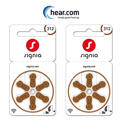 Image of Signia Hearing Aid Battery 312- Pack of 12 Batteries- Hearstore.in