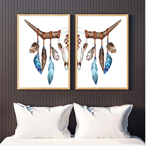 Affiches scandinaves animaux deco murale salon sans cadre 30x40cm