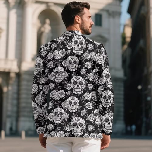 Mens Halloween Sport Jacket Regular Fit Men's Suit Jacket for Banquet Costume Party Mens Sport Coats with Pockets3