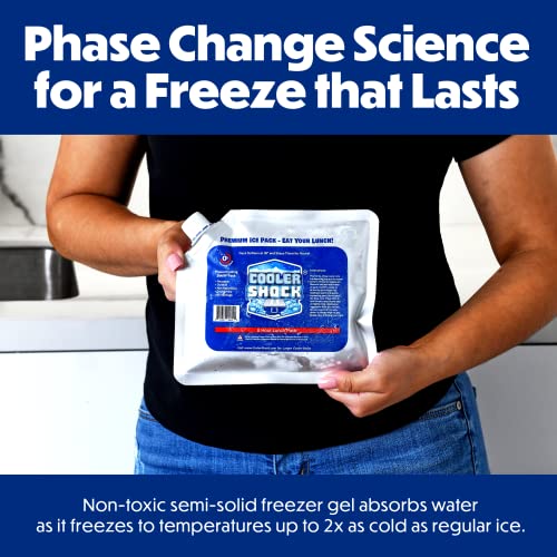 Set di 5 Cooler shock lunch bag size Ice Packs