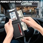 Wallet for Men Wallet with Slim Pop Up Card Holder for 12-14 Cards, RFID Blocking Bifold Minimalist Smart Wallet, Credit Card Holder with ID Window & Cash Slot, Compact Metal Card Case, Gifts for Men - Image 3