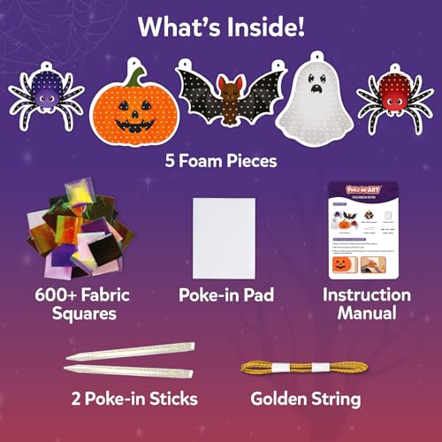 Image of Skillmatics Poke-in Art - Halloween Decor, DIY Wood Craft Kit for Kids
