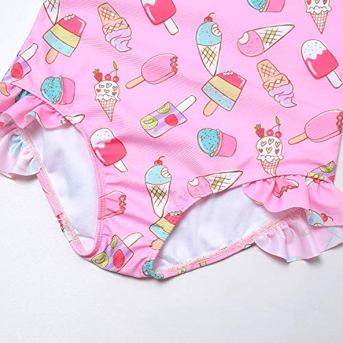 Image of QPANCY Girls Swimsuits Unicorn Bathing Suits Toddler Kids One Piece Swimwear