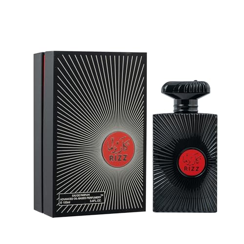 ARIAZ Rizz Men’s Eau De Parfum 3.4 Oz - Warm Woody Aromatic Cologne with Bergamot, Apple,...