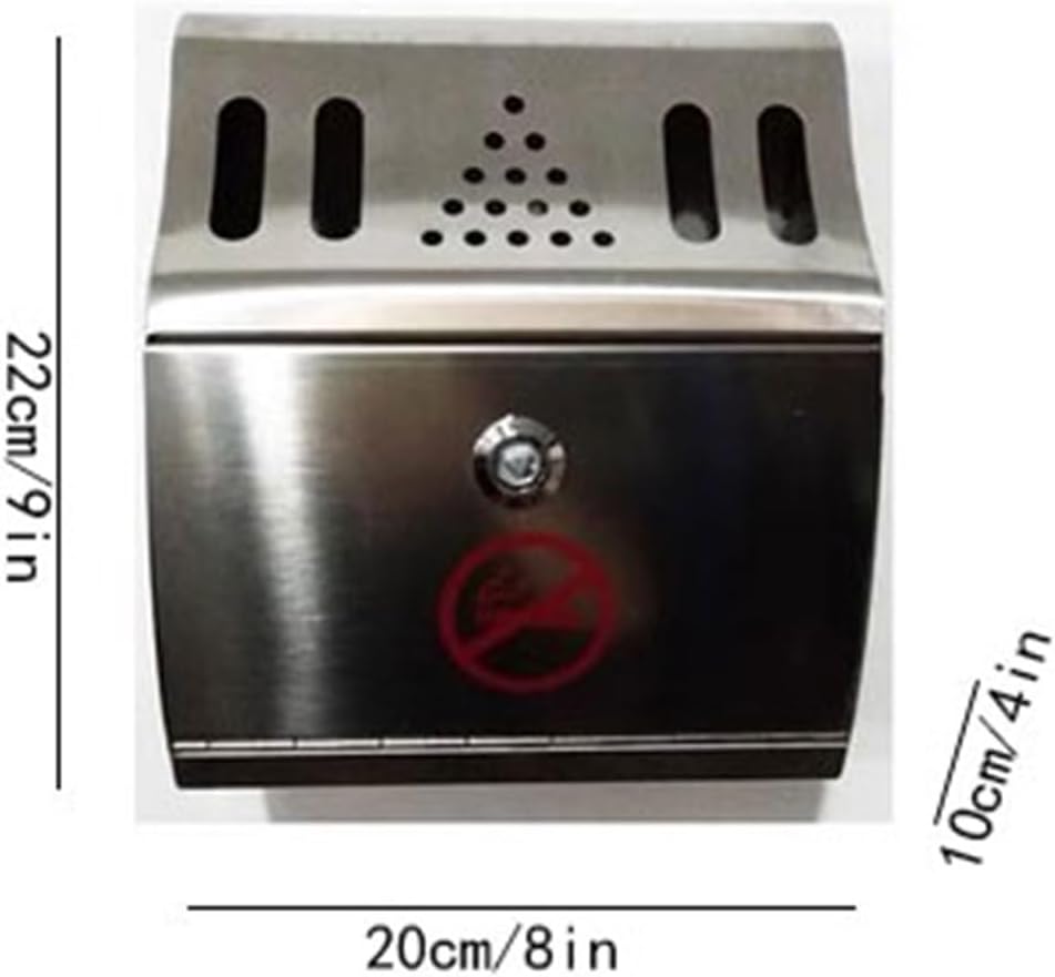 Outdoor Trash Can Outdoor Stainless Steel Bundled Ash Column Electric Pole Wall Mounted Cigarette Butt Column Cigarette Extinguishing Cylinder Trash Can
