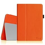Fintie Apple iPad Air Folio Case - Slim Fit PU Leather Smart Stand Protective Cover with Auto Sleep / Wake Feature for iPad Air 2013 Model, Orange