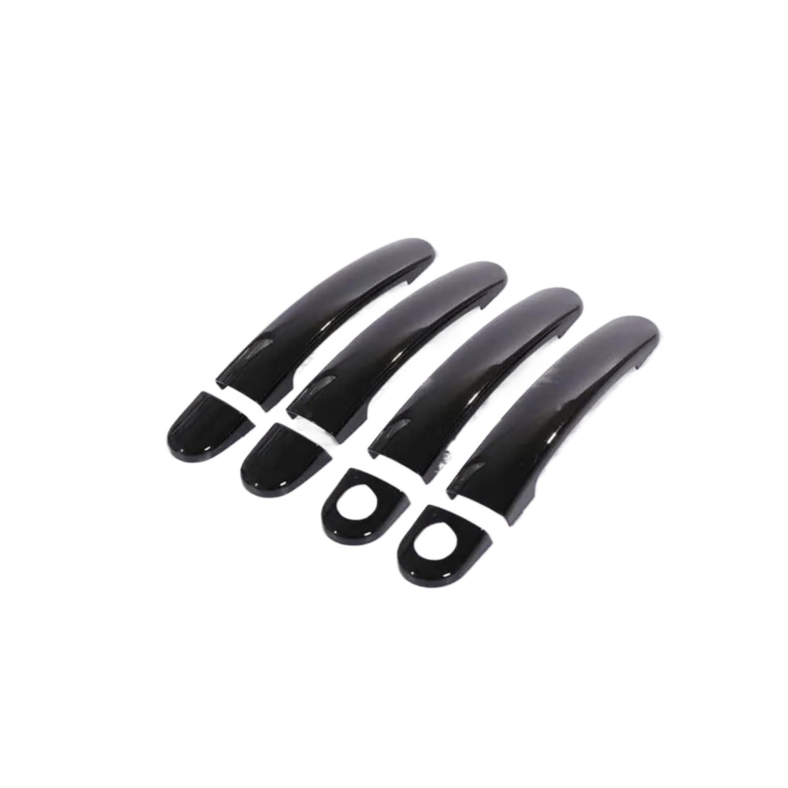 Hckclmbmzw Black B For Golf 5 Mk5 V For Rabbit 1K 2004-2009 Car Door Handle Covers Stickers Gloss Black Chrome Accessories Styling Door Handle Cover(Black B)