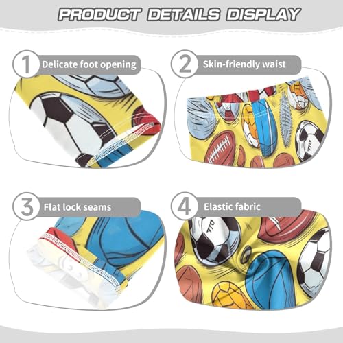 Bolaz Toddler Girls Leggings Printed Yoga Pants Leggings Football Soccer for Kids3