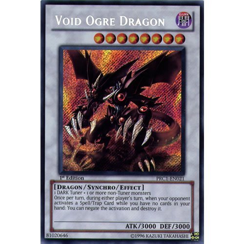 Deckboosters YuGiOh : PRC1-EN021 1st Ed Void Ogre Dragon Secret Rare Card - ( Yu-Gi-Oh! Single Card)