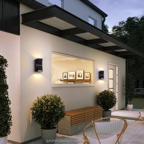 Image of blissbells 10W IP65 Waterproof Lamp K Shape Fancy Wall Light for Wall Up & Down Wall Lamps - Outdoor Wall Lights for Elevation,Garden & Patio Lights (2 Way Angular)