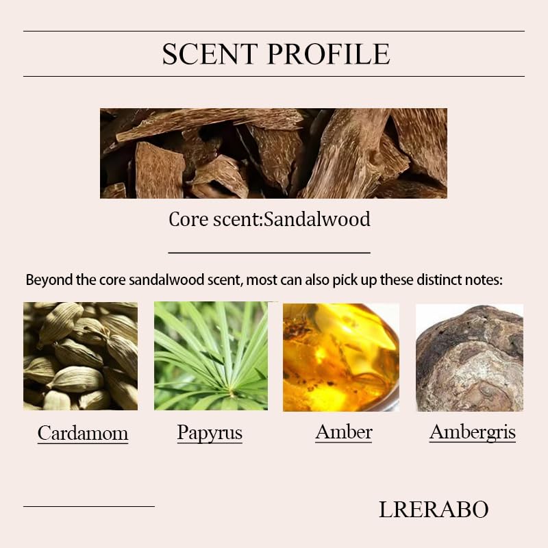 LRERABO Signature Edition No.001- Santal 001, Woody Aromatic Long-Lasting Unisex Fragrance - Sandalwood, Leather, Cedar - Clean & Vegan, Cruelty Free 100ml - Image 3